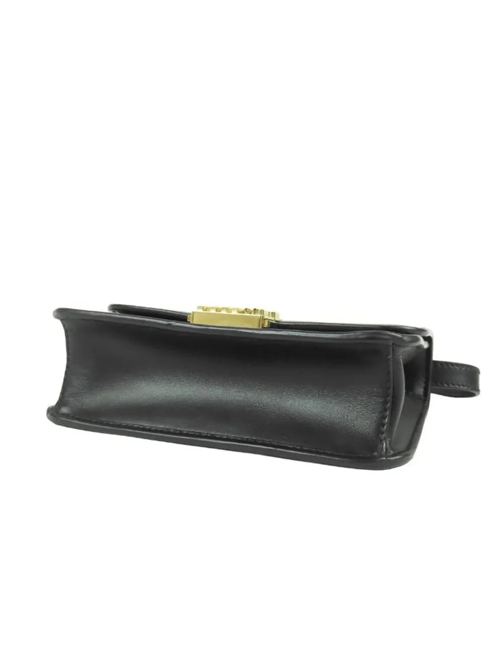 Miu Miu Shoulder Bag Black Leather Logo